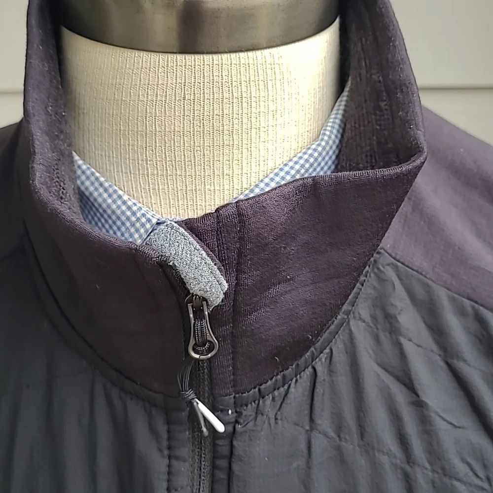 ORTOVOX Black Grey Wool Blend Swiss Mens Sz XL Full‎ Zip Athletic Jacket